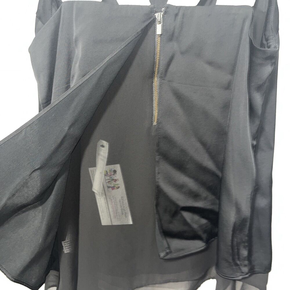 Banana Republic Black Grosgrain Straps Lined Blouse Top Tank Size Med NWT - Picture 7 of 7